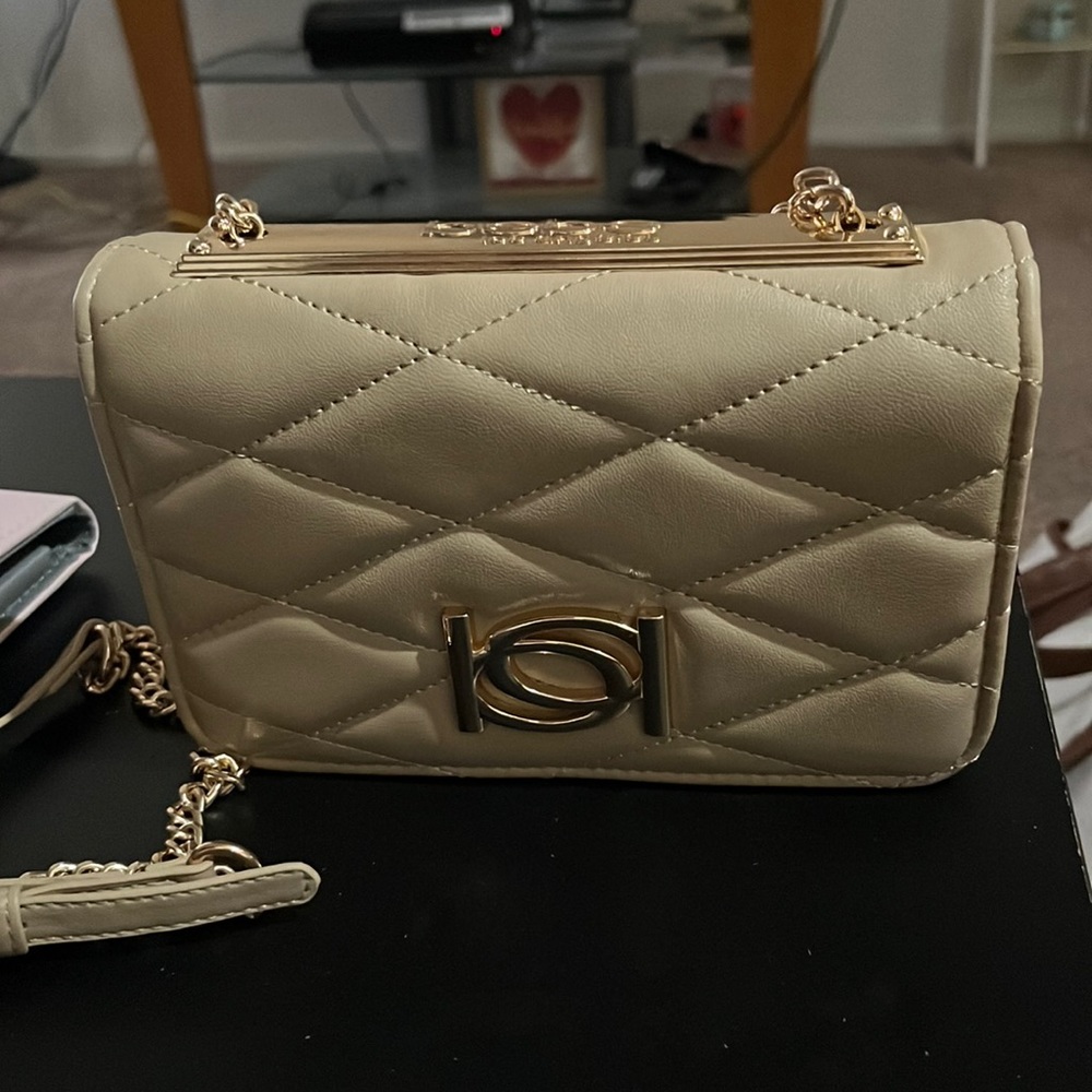 Beige Bebe Los Angeles Crossbody